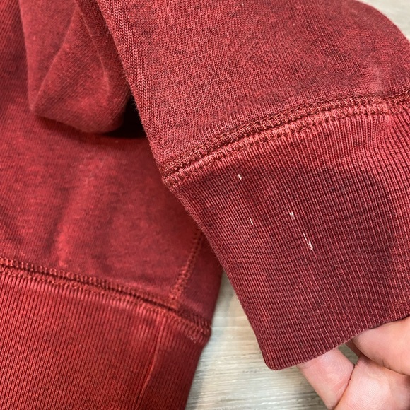 Isabel Marant Etoile Milly Logo Sweatshirt in Maroon Burgundy Red Size 34 - Picture 11 of 12